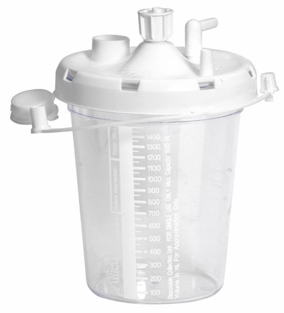 Allied® Suction Canister 1500 mL Snap-On Lid (915905_EA)