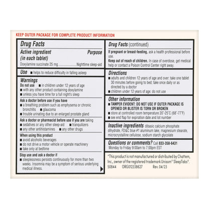 Foster & Thrive™ Sleep Aid 32 per Box Tablet 25 mg Strength (1238971_BX)