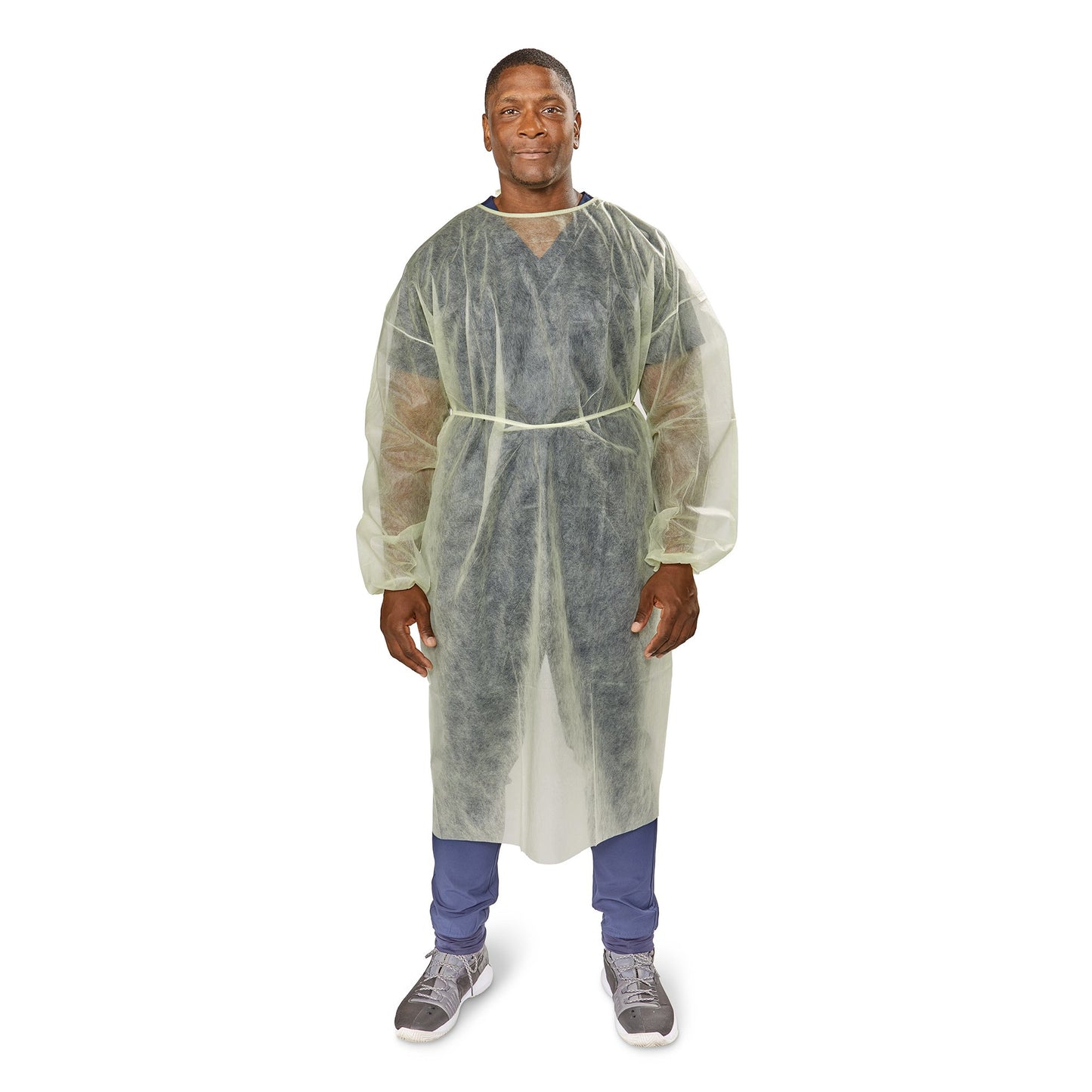 McKesson Protective Procedure Gown X-Large Yellow NonSterile Not Rated Disposable (1247974_CS)