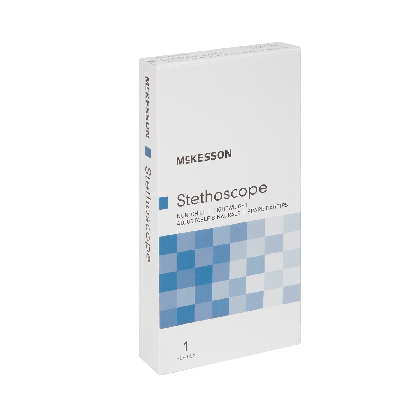 McKesson General Exam Stethoscope Black 1-Tube 22 Inch Tube Double Sided Chestpiece (363744_EA)