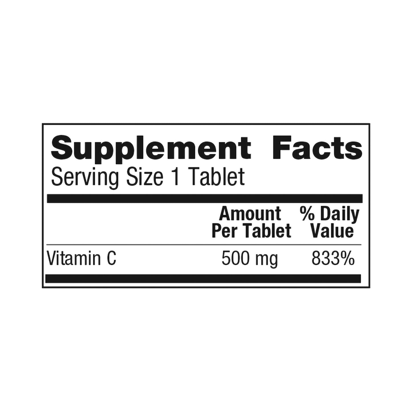 Geri-Care® Vitamin C Supplement Ascorbic Acid 500 mg Strength Tablet 500 per Bottle (689197_BT)