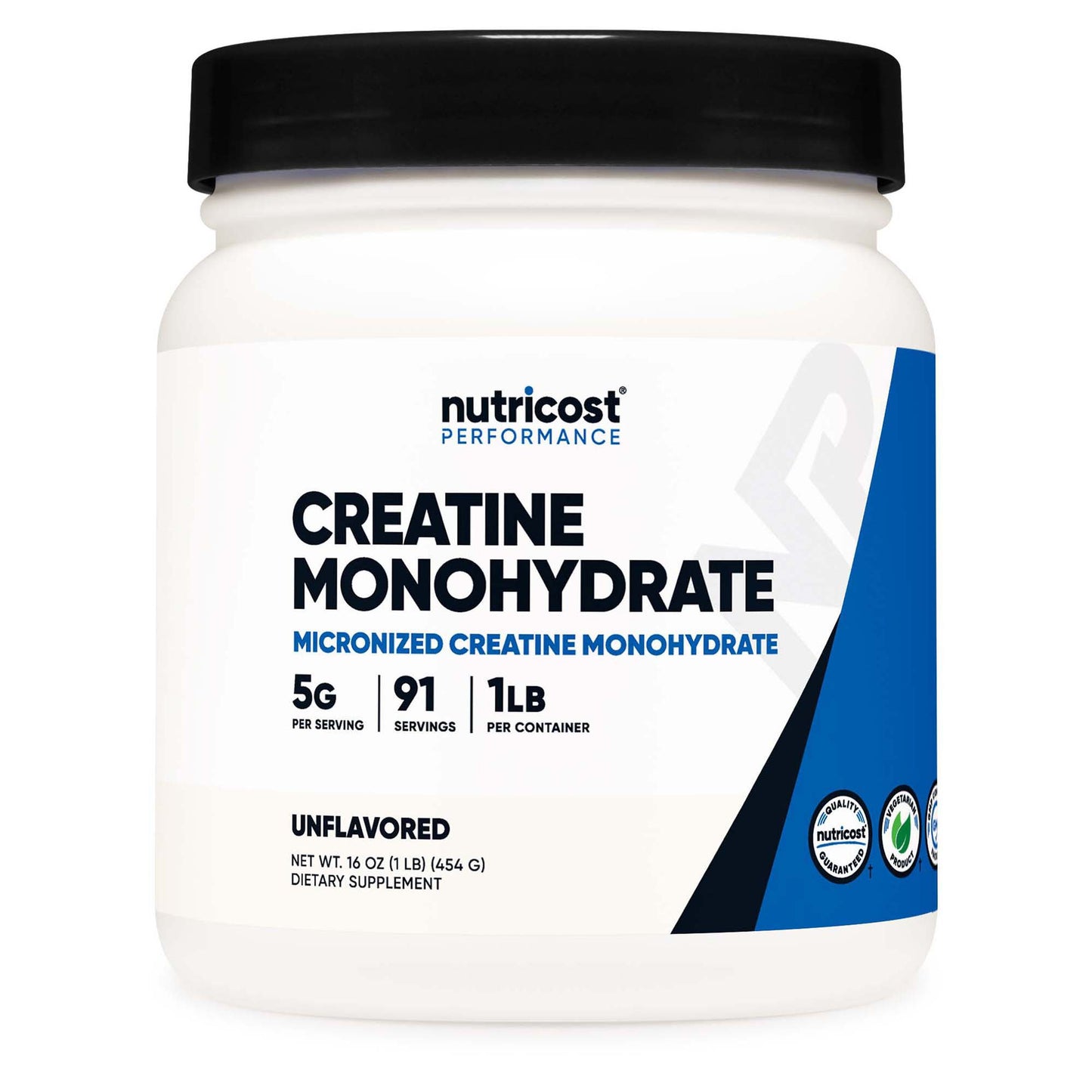 Nutricost Creatine Monohydrate Oral Supplement Unflavored Powder 1 lb. Canister (1270272_CS)