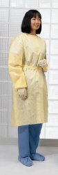Cardinal Protective Procedure Gown X-Large Yellow NonSterile Not Rated Disposable (804358_CS)