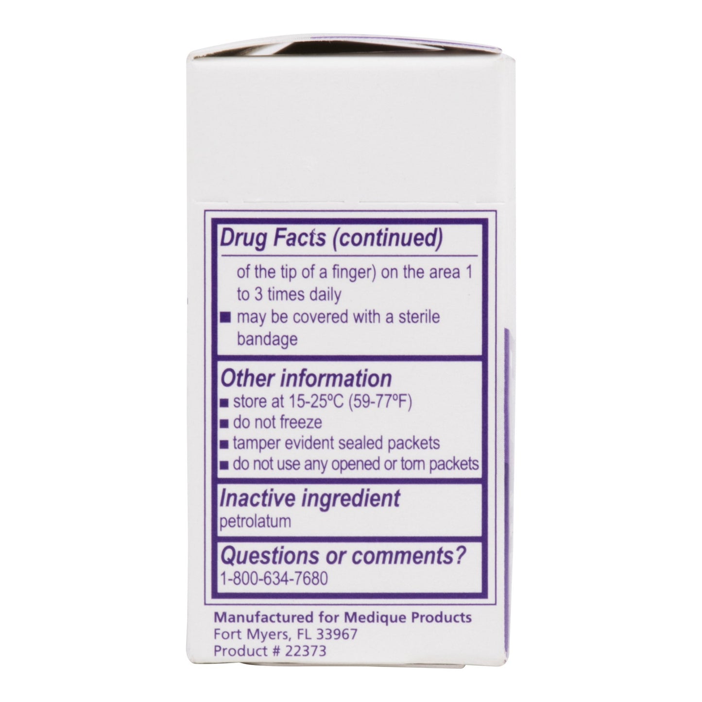 Medi-First® First Aid Antibiotic Bacitracin / Neomycin / Polymyxin B Ointment 0.5 Gram Individual Packet (337028_CS)