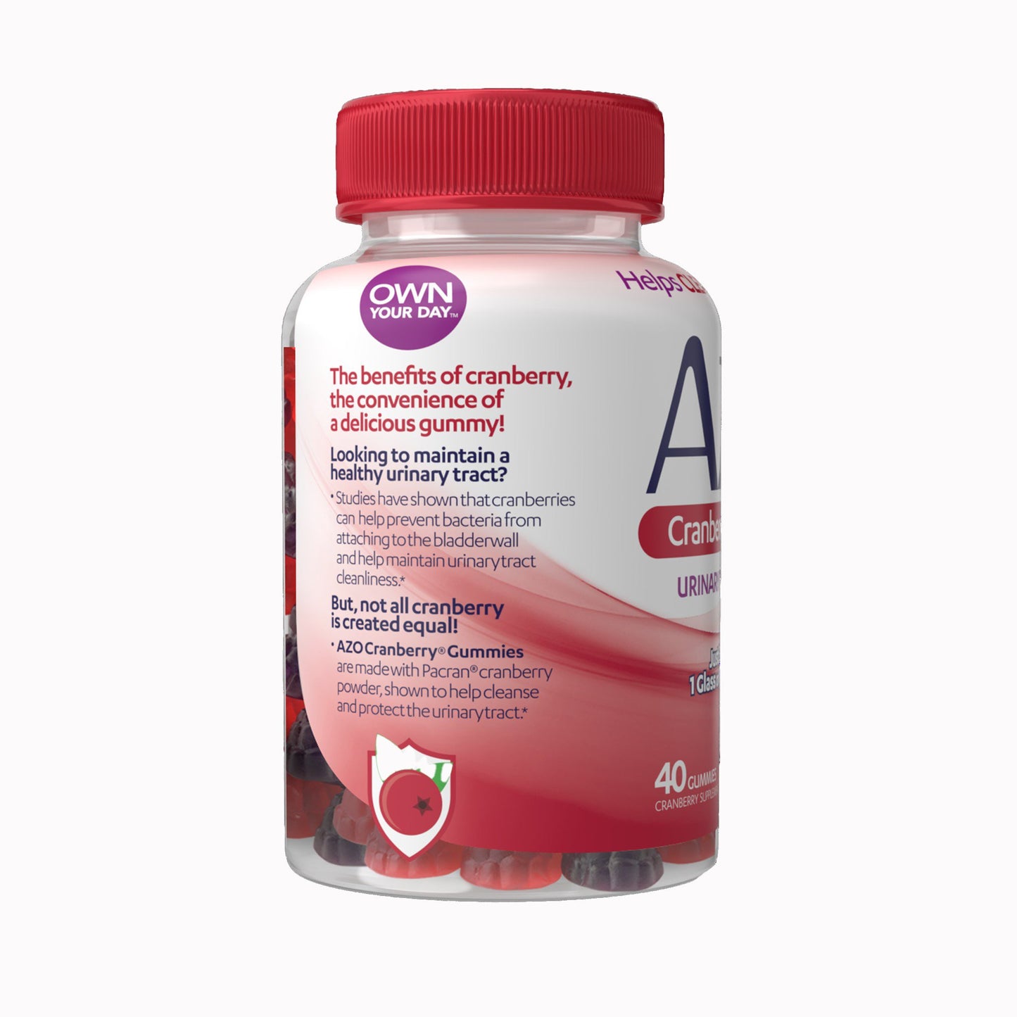 AZO® Dietary Supplement Gummy 40 per Bottle (1268932_BT)