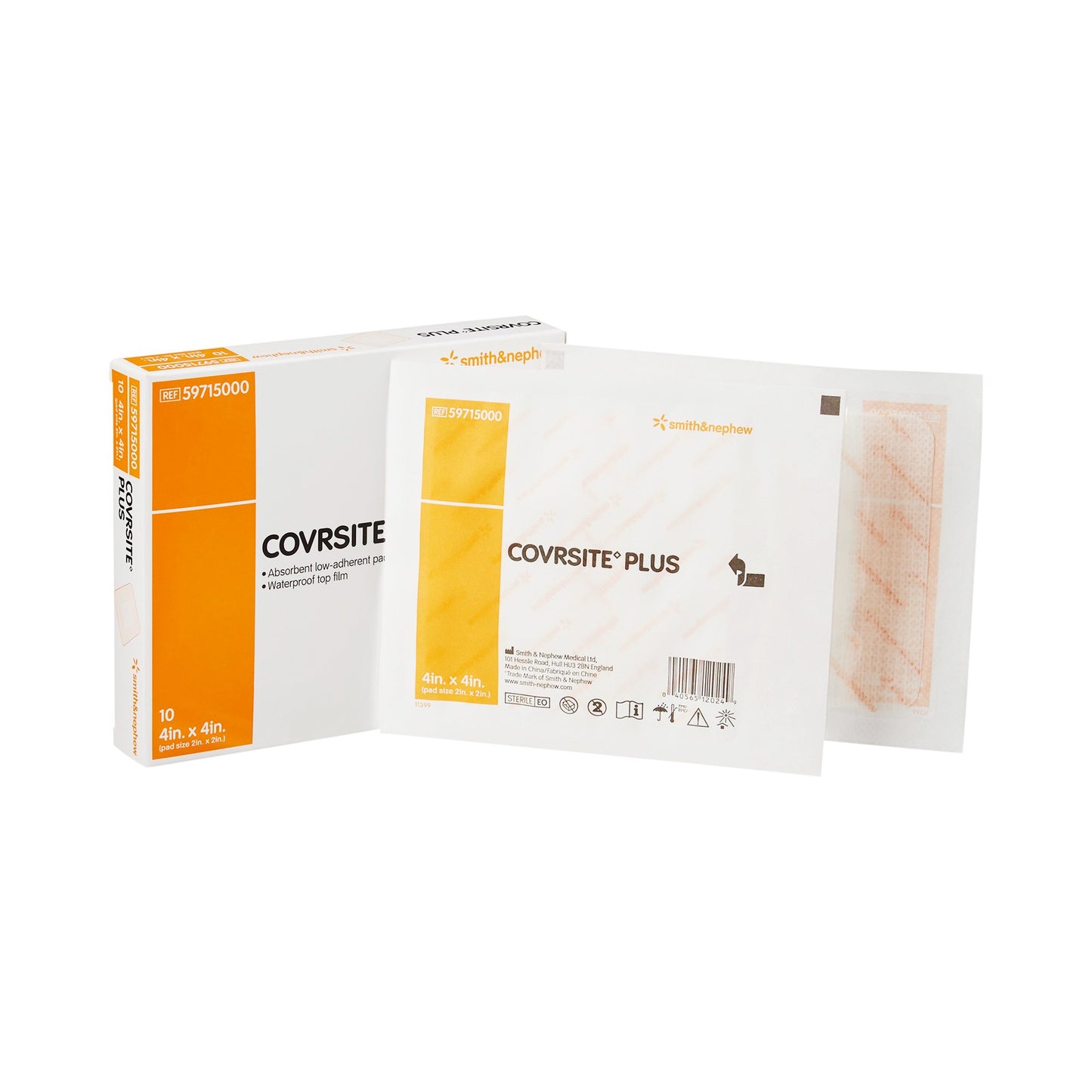 COVRSITE Plus Composite Dressing 4 X 4 Inch Square NonSterile Film Backing (407732_EA)