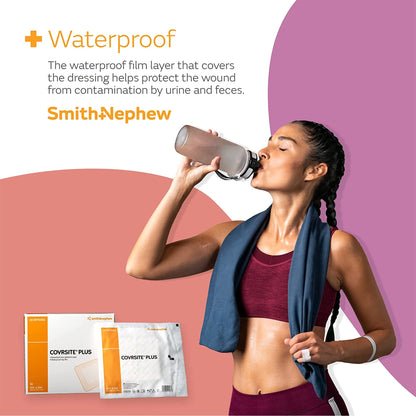 COVRSITE Plus Composite Dressing 6 X 6 Inch Square NonSterile Film Backing (407733_EA)