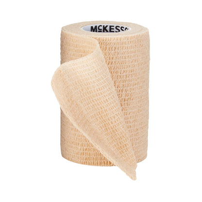 McKesson Cohesive Bandage 3 Inch X 5 Yard Self-adherent Closure Tan NonSterile Standard Compression (464153_CS)