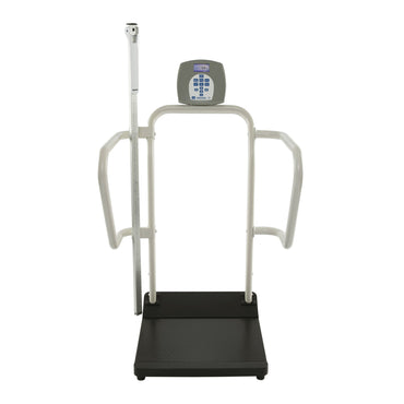 Health O Meter® Physician Scale ADA Compliant LCD Display 1000 lbs. / 454 kg Capacity Black / White AC Adapter / Battery Operated (677405_EA)