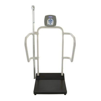 Health O Meter® Physician Scale ADA Compliant LCD Display 1000 lbs. / 454 kg Capacity Black / White AC Adapter / Battery Operated (677405_EA)