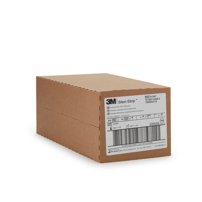 Steri-Strip™ Antimicrobial Antimicrobial Skin Closure Strip 1/2 X 4 Inch Nonwoven Material Reinforced Strip Tan (127107_EA)