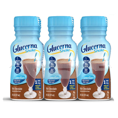 Glucerna® Original Shake Oral Supplement Rich Chocolate Flavor Liquid 8 oz. Bottle (649274_PK)