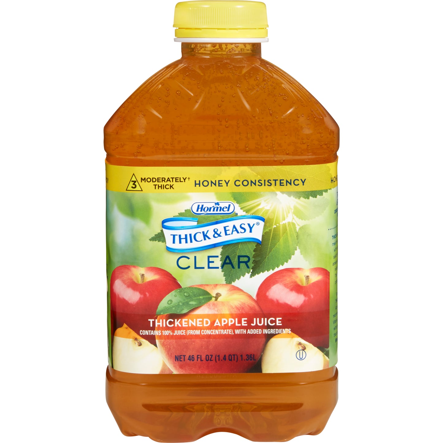 Thick & Easy® Thickened Beverage 46 oz. Bottle Apple Flavor Liquid IDDSI Level 3 Moderately Thick/Liquidized (797170_CS)