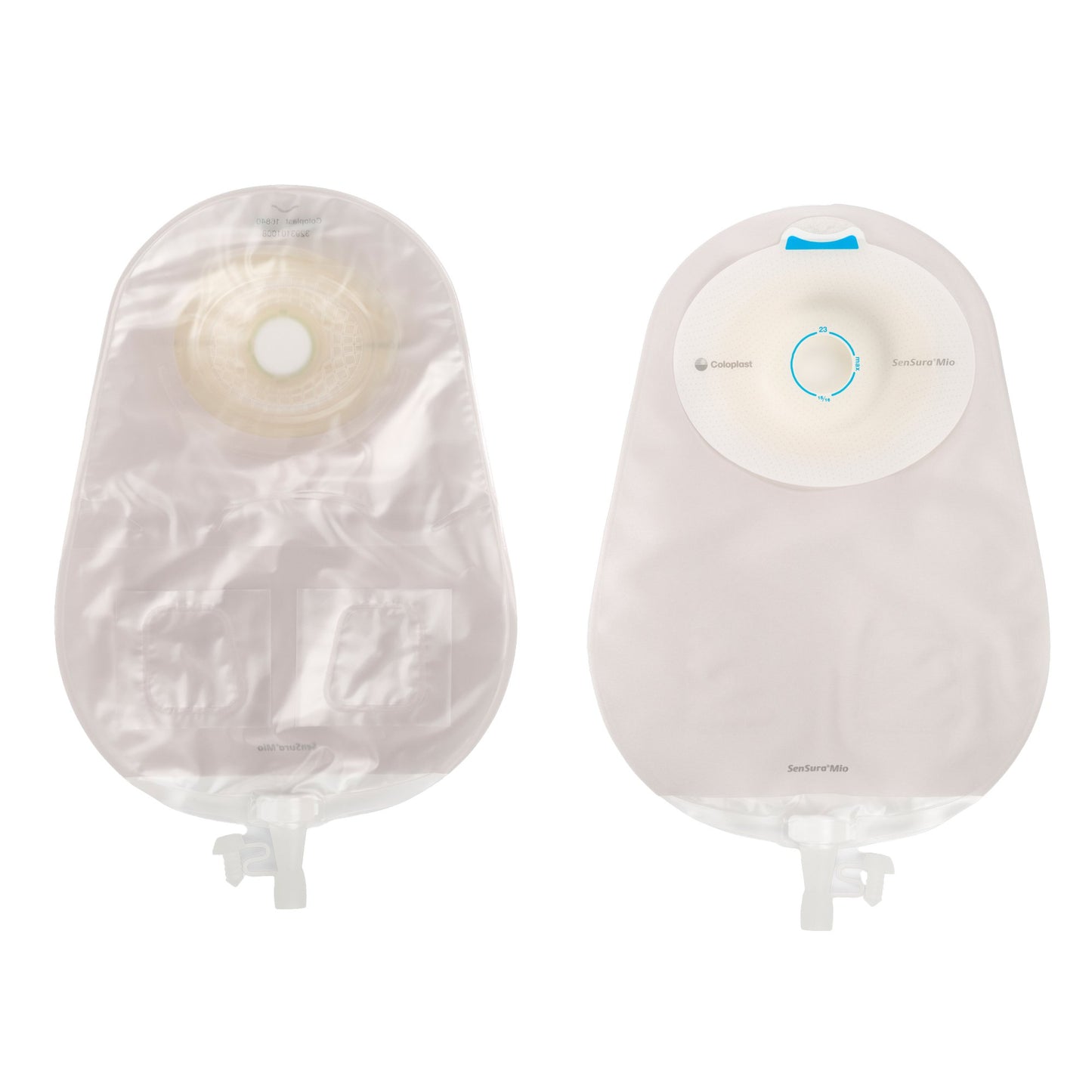SenSura® Mio Convex Urostomy Pouch One-Piece System 10-1/2 Inch Length, Maxi Convex Light, Pre-Cut 13/16 Inch Stoma Drainable (1006205_BX)
