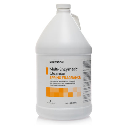 McKesson Multi-Enzymatic Instrument Detergent Liquid 1 gal. Jug Spring Fresh Scent (803319_EA)