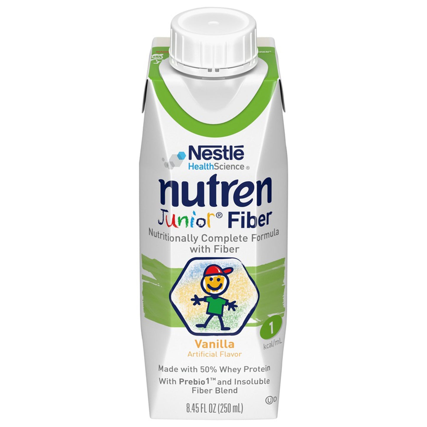 Nutren® Junior Fiber Pediatric Oral Supplement Vanilla Flavor 8.45 oz. Tetra Prisma® Liquid Fiber Bowel Management (499692_EA)