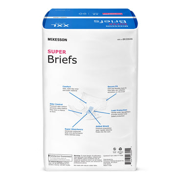McKesson Unisex Adult Incontinence Brief 2X-Large Disposable Moderate Absorbency (1222509_CS)