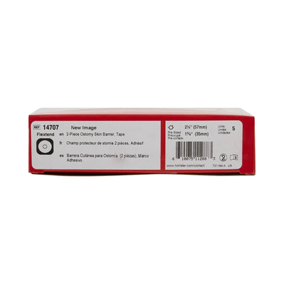 New Image™ Flextend™ Ostomy Barrier Precut, Extended Wear Adhesive Tape 57 mm Flange Red Code System Hydrocolloid 1-3/8 Inch Opening (505947_BX)