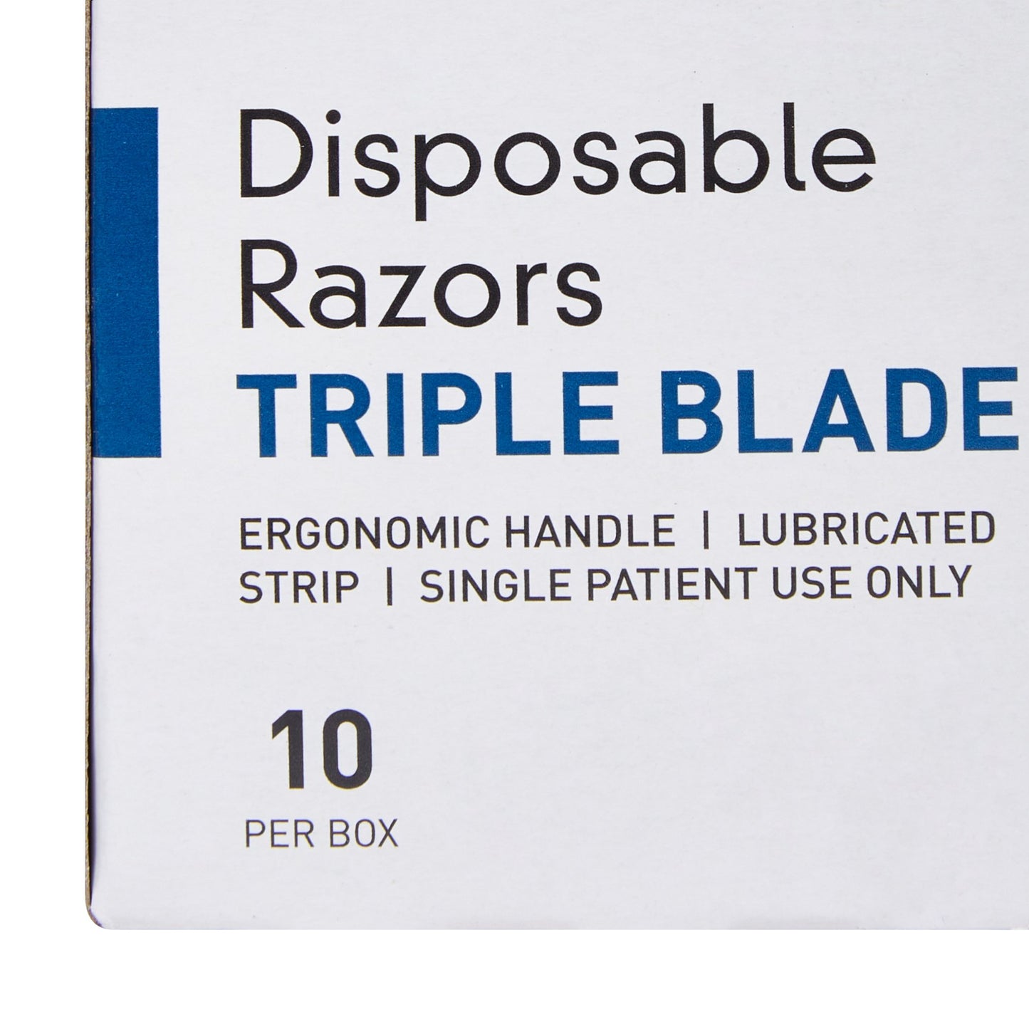 McKesson Personal Razor with Lubricating Strip Single Edge Triple Blade NonSterile Disposable (628717_EA)