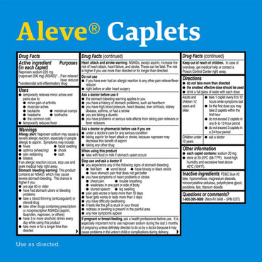 Aleve® Arthritis Pain Relief 220 mg Strength Naproxen Sodium Capsule (1229960_BT)