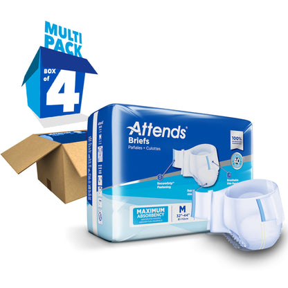 Attends® Unisex Incontinence Brief Medium Disposable Heavy Absorbency (955303_CS)