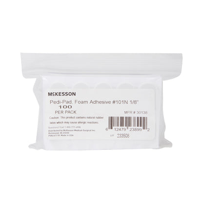 McKesson Pedi-Pad Protective Pad Size 101-Narrow Adhesive Foot (1111083_PK)
