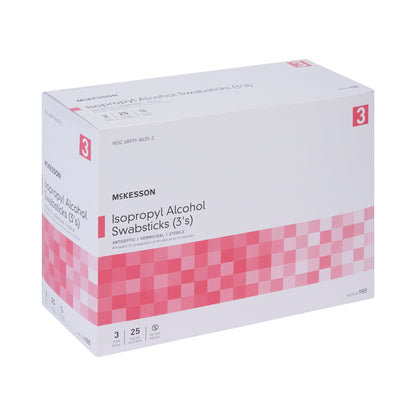 McKesson Impregnated Swabstick 70% Strength Isopropyl Alcohol Individual Packet Sterile (854754_PK)