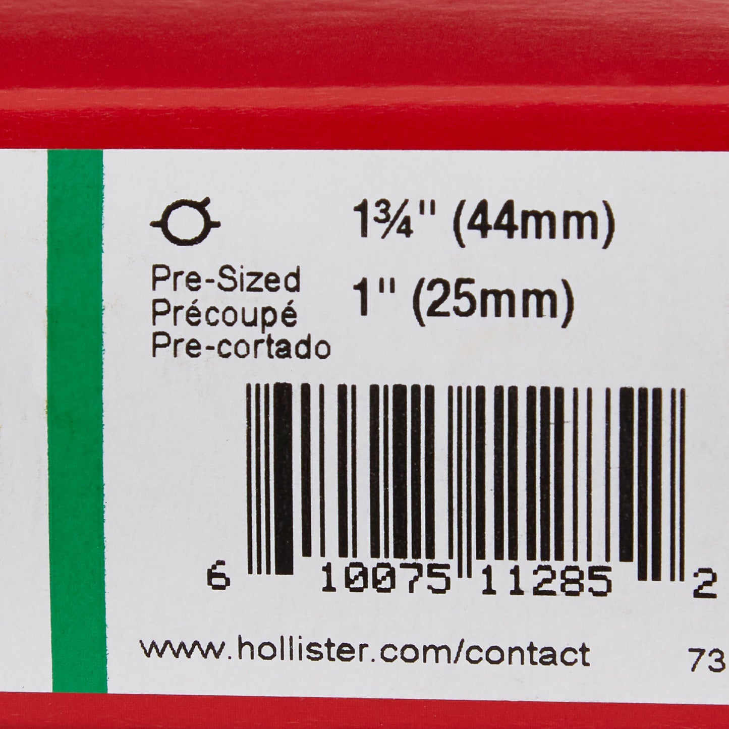 New Image™ Flextend™ Ostomy Barrier Precut, Extended Wear Adhesive Tape 44 mm Flange Green Code System Hydrocolloid 1 Inch Opening (505944_BX)