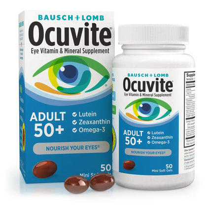 Ocuvite® Adult 50+ Multivitamin Supplement Ascorbic Acid / Vitamin E 30 IU - 150 mg Strength Softgel 50 per Bottle (902215_BT)