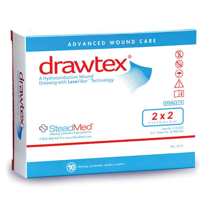 Drawtex® Hydroconductive Wound Dressing 2 X 2 Inch Square (761644_EA)