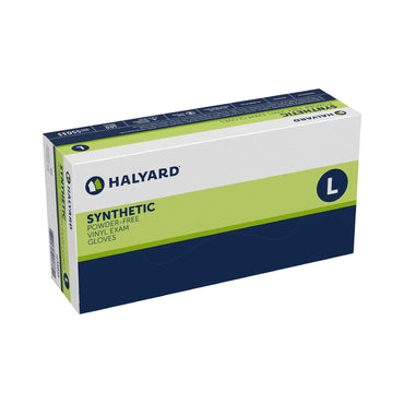 Halyard™ Exam Glove Large NonSterile Vinyl Standard Cuff Length Smooth Clear Not Rated (414279_BX)