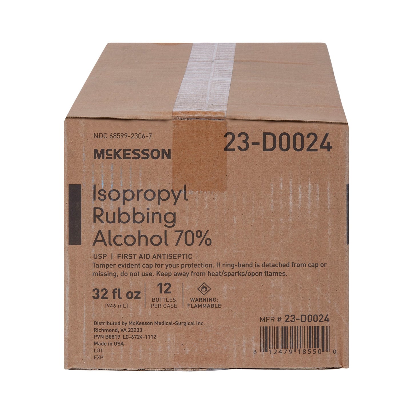 McKesson Brand Antiseptic Isopropyl Alcohol Topical Liquid 32 oz. Bottle (556517_CS)
