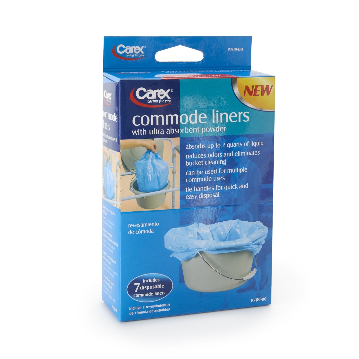Carex® Commode Liner For Commode / Shower Chair (955317_BX)