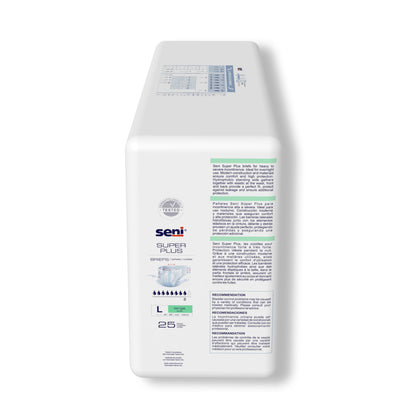 Seni® Super Plus Unisex Adult Incontinence Brief Large Disposable Heavy Absorbency (1163871_CS)