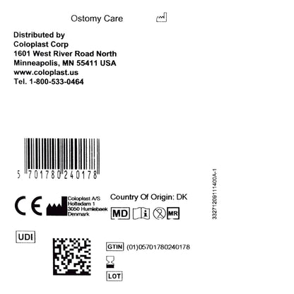 Brava® Ostomy Seal Convex, Starter Hole 1 Inch (25mm) (1194626_BX)