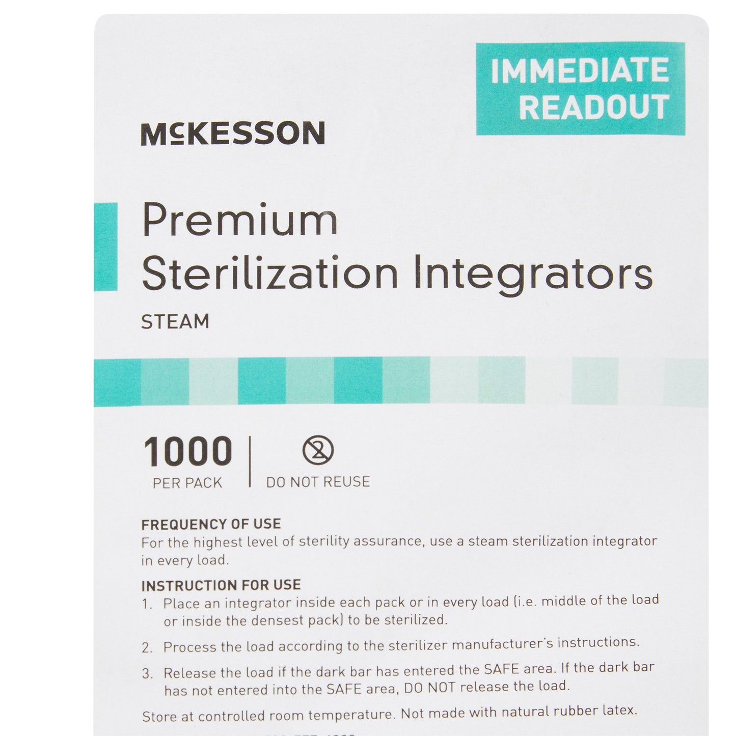 McKesson Sterilization Chemical Integrator Strip Steam 4 Inch Length (524537_CS)