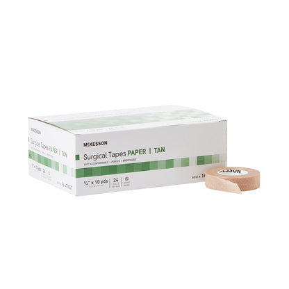 McKesson Medical Tape Tan 1/2 Inch X 10 Yard Paper NonSterile (1055585_BX)