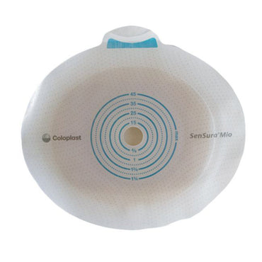 SenSura® Mio Click Ostomy Barrier Trim to Fit, Extended Wear Elastic Adhesive 50 mm Flange Red Code System 35 to 45 mm Opening (891231_BX)