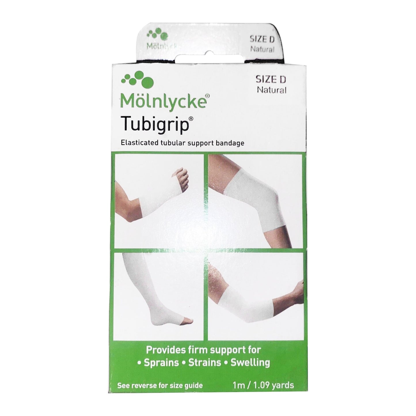Tubigrip® Elastic Tubular Support Bandage 3 Inch X 1 Yard Large Arm / Medium Ankle / Small Knee Pull On Natural NonSterile Size D Standard Compression (683722_EA)