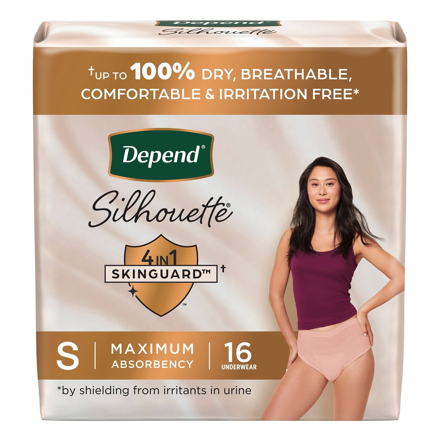 Depend® Silhouette® Female Adult Absorbent Underwear Waistband Style Small Disposable Heavy Absorbency (1246161_PK)