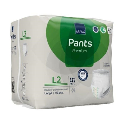 Abena® Premium Pants L2 Unisex Adult Absorbent Underwear Pull On with Tear Away Seams Large Disposable Heavy Absorbency (1218234_PK)