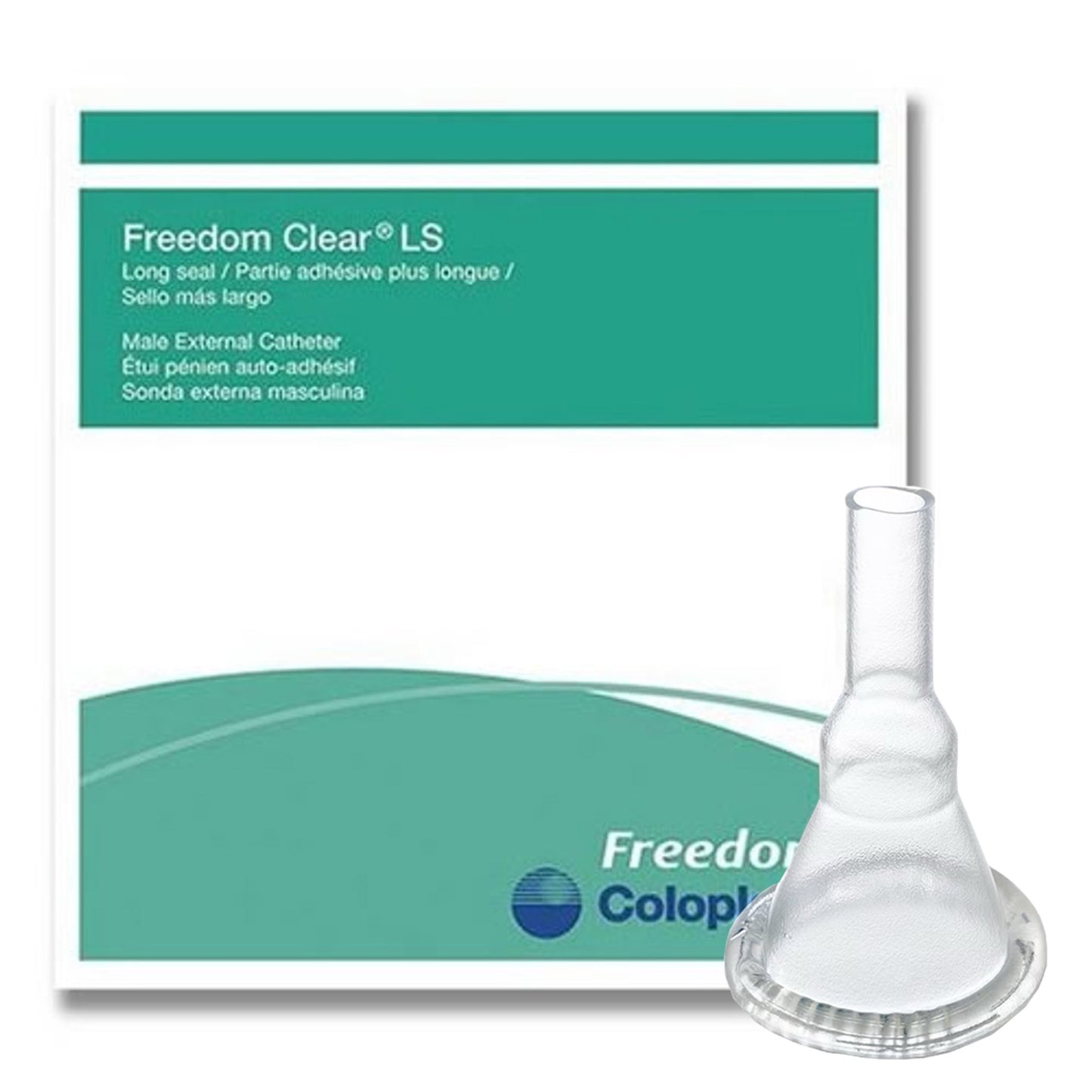 Freedom Clear® LS Male External Catheter Self-Adhesive Seal Silicone Small (690703_EA)