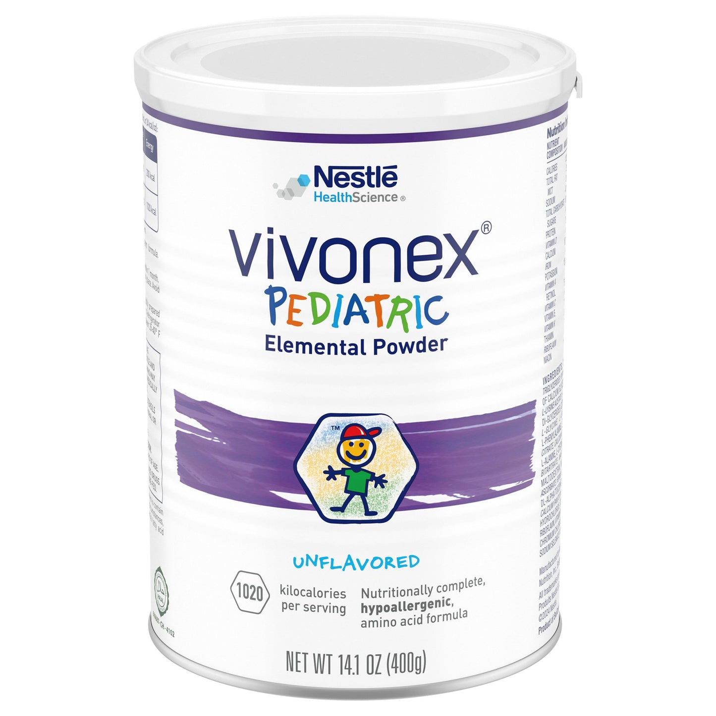 Vivonex® Pediatric Pediatric Oral Supplement Unflavored 400 Gram Can Powder Amino Acid (1261406_CS)