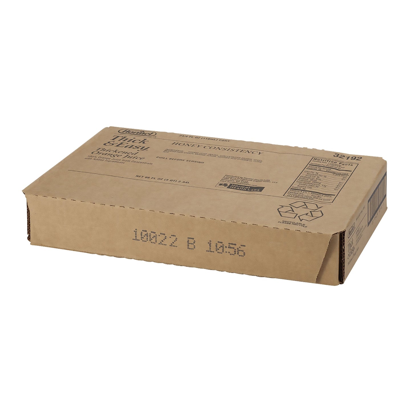 Thick & Easy® Thickened Beverage 4 oz. Portion Cup Orange Flavor Liquid IDDSI Level 3 Moderately Thick/Liquidized (690739_CS)