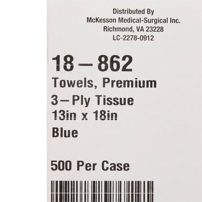 McKesson Procedure Towel 13 W X 18 L Inch Blue NonSterile (152051_CS)