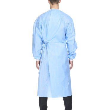 Halyard Basics Non-Reinforced Surgical Gown with Towel X-Large Blue Sterile Disposable (654135_EA)