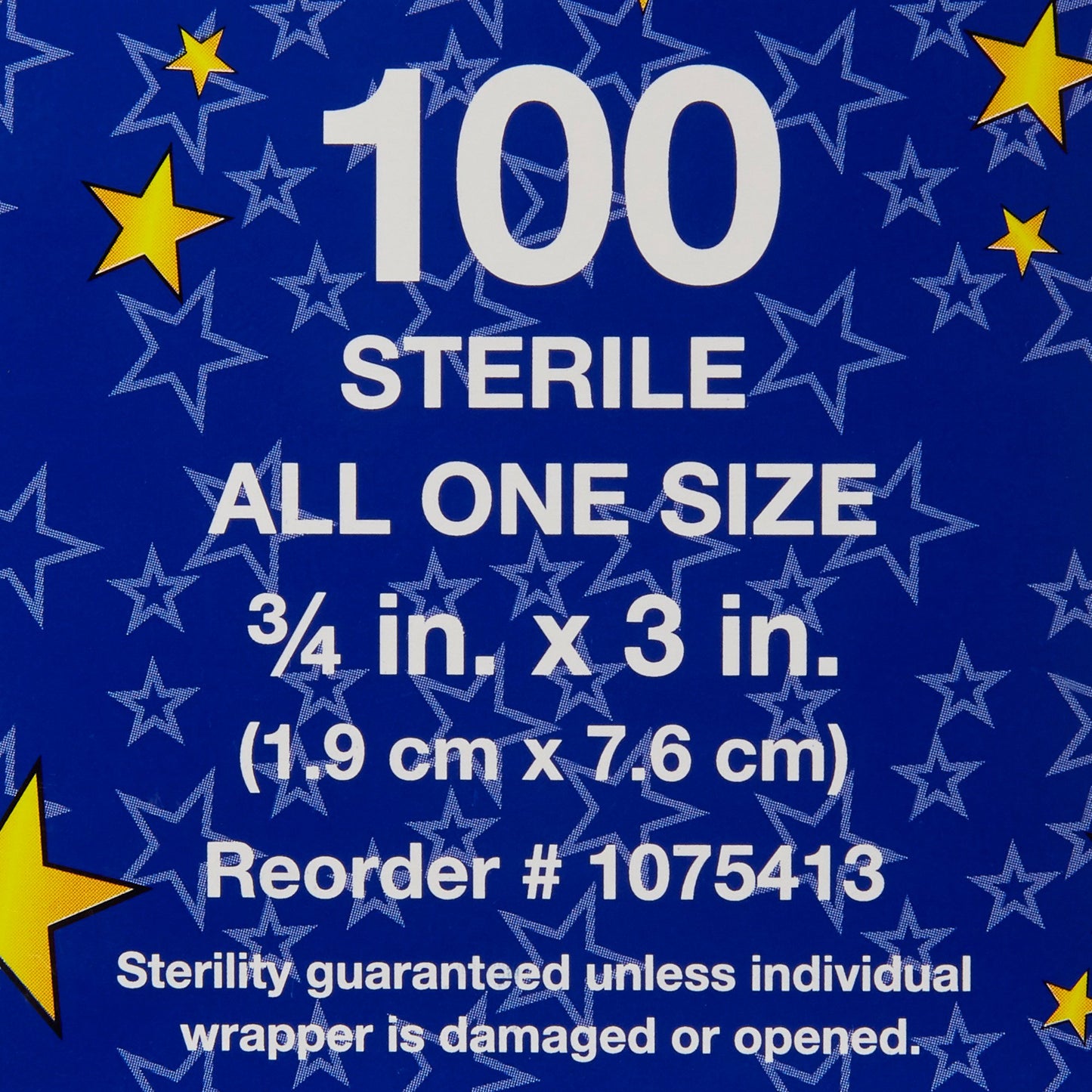 Glitter™ Stat Strip® Adhesive Strip 3/4 X 3 Inch Plastic Rectangle Kid Design (Glitter Strips) Sterile (256700_CS)