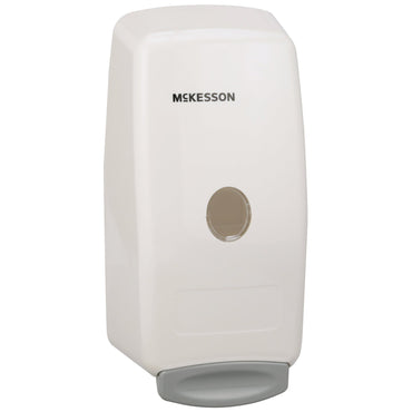 McKesson Hand Hygiene Dispenser White Plastic Manual Push 1000 mL Wall Mount (957992_CS)