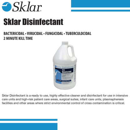 Sklar® Surface Disinfectant Alcohol Based Manual Pour Liquid 1 gal. Jug Alcohol Scent NonSterile (241095_GL)