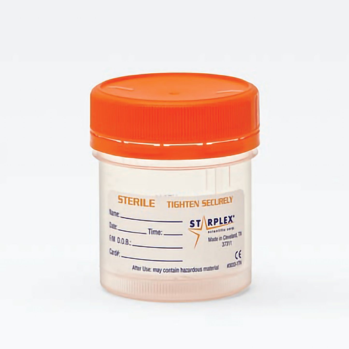 LeakBuster™ 3 Specimen Container 90 mL (3 oz.) Screw Cap Patient Information OR Sterile (1028559_EA)